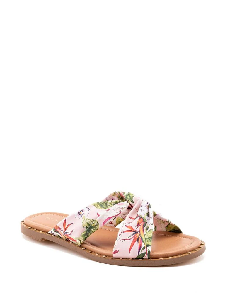 BCBG Zexanna Womens Open Toe Studded Slides 4