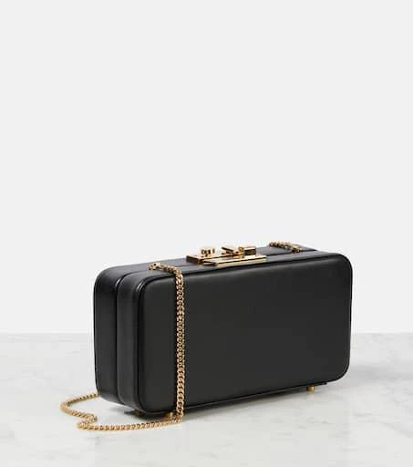 Gianvito Rossi Valì leather clutch 4
