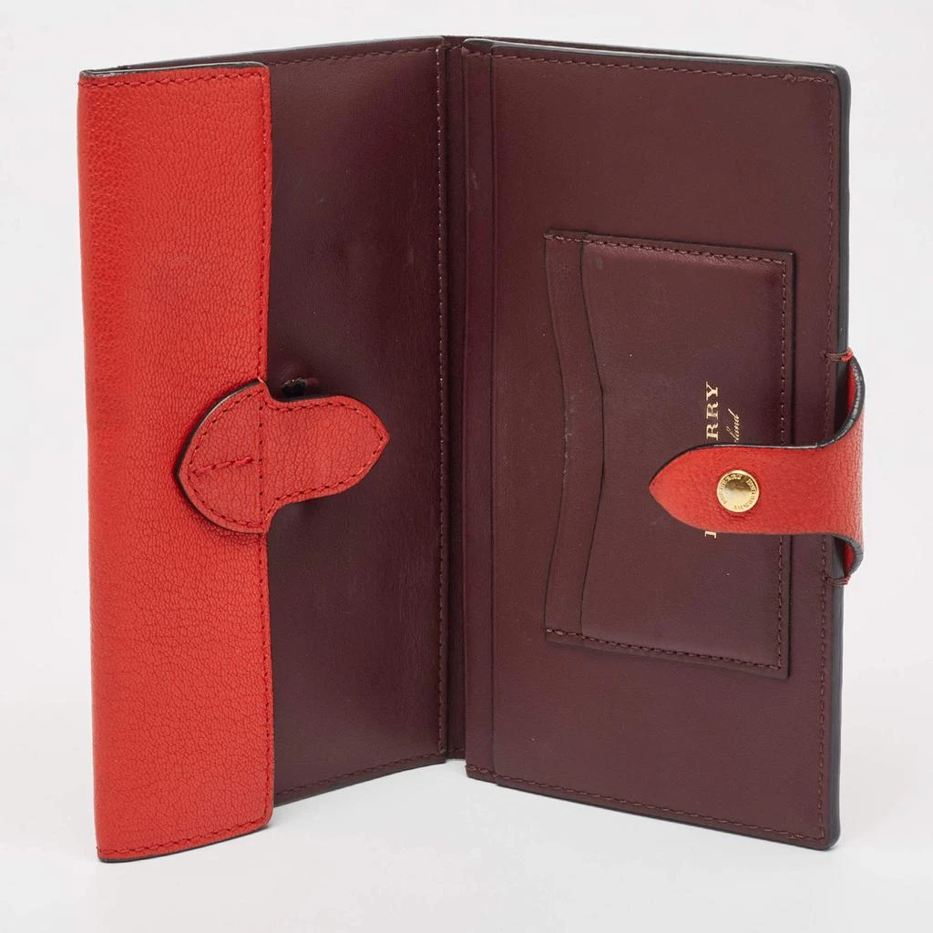 Burberry Burberry Red Leather Harlow Continental Wallet 3