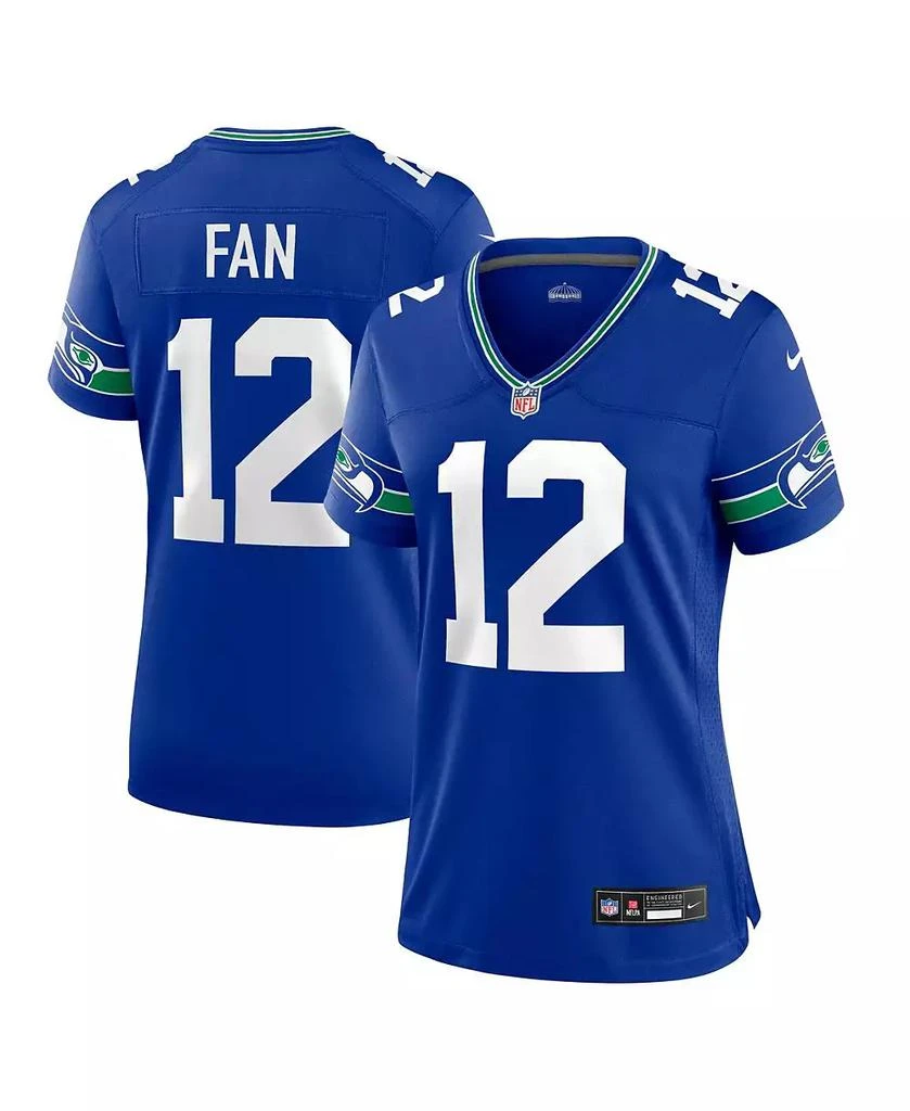 NIKE Women's 12th Fan Seattle Seahawks Throwback Player Game Jersey 1