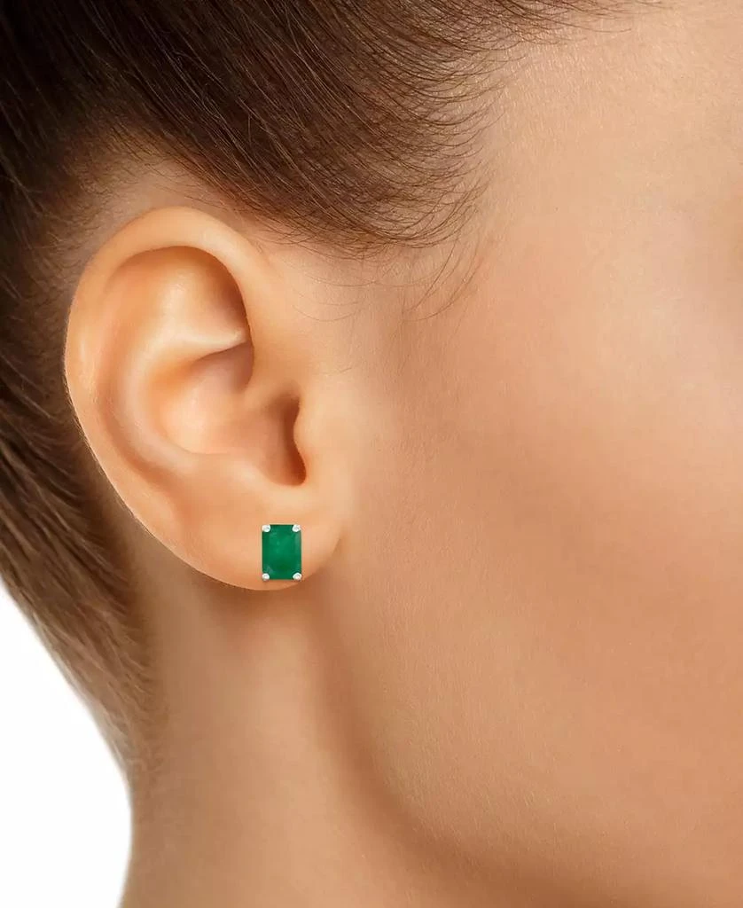 Macy's Ruby Stud Earrings (1-3/8 ct. t.w.) in 14k White Gold (Also in Emerald) 2