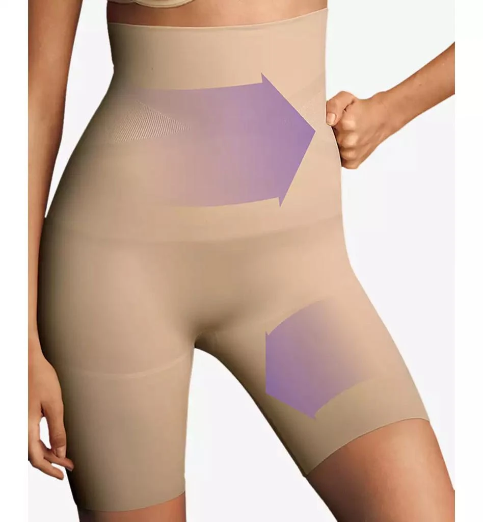 Maidenform Women's  Ultra Tummy-Control Seamless High Waist Thigh Slimmer 12622 3