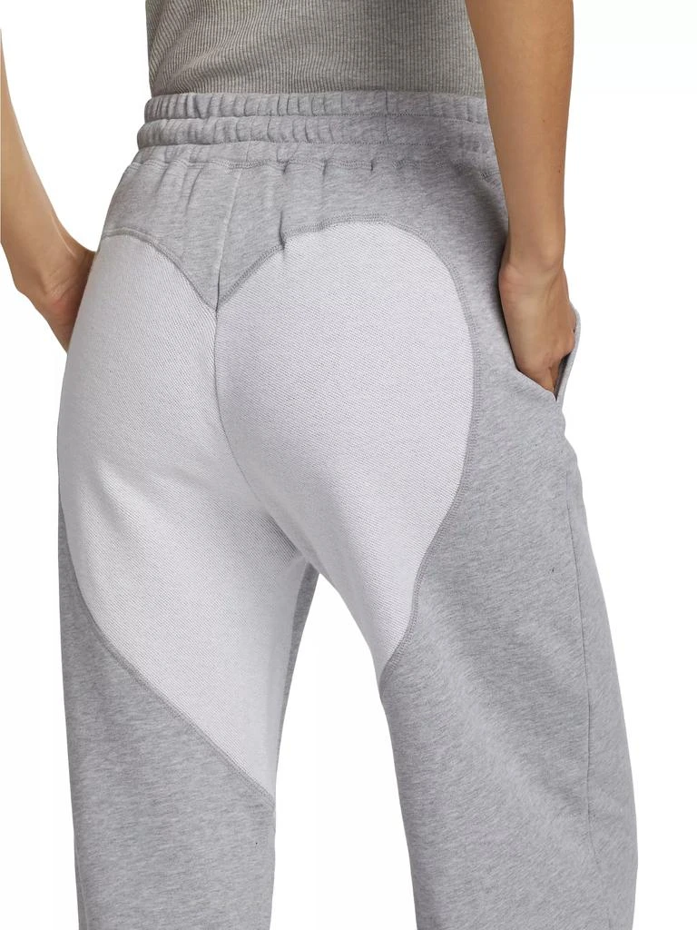 Terez Heart-Motif Cotton-Fleece Sweatpants 6