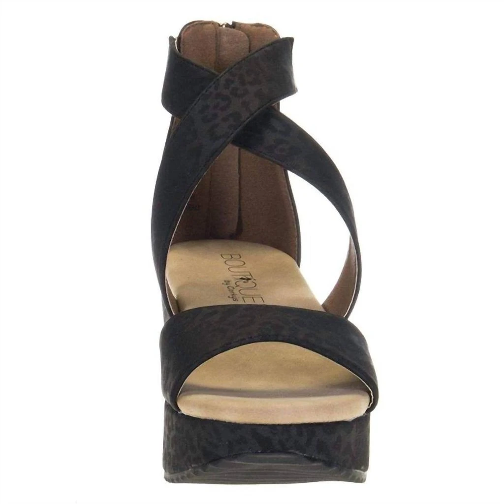 Corkys Footwear Women's Fay Wedge In Black 4