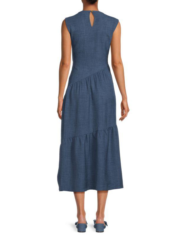 DKNY Denim A-Line Midi-Dress