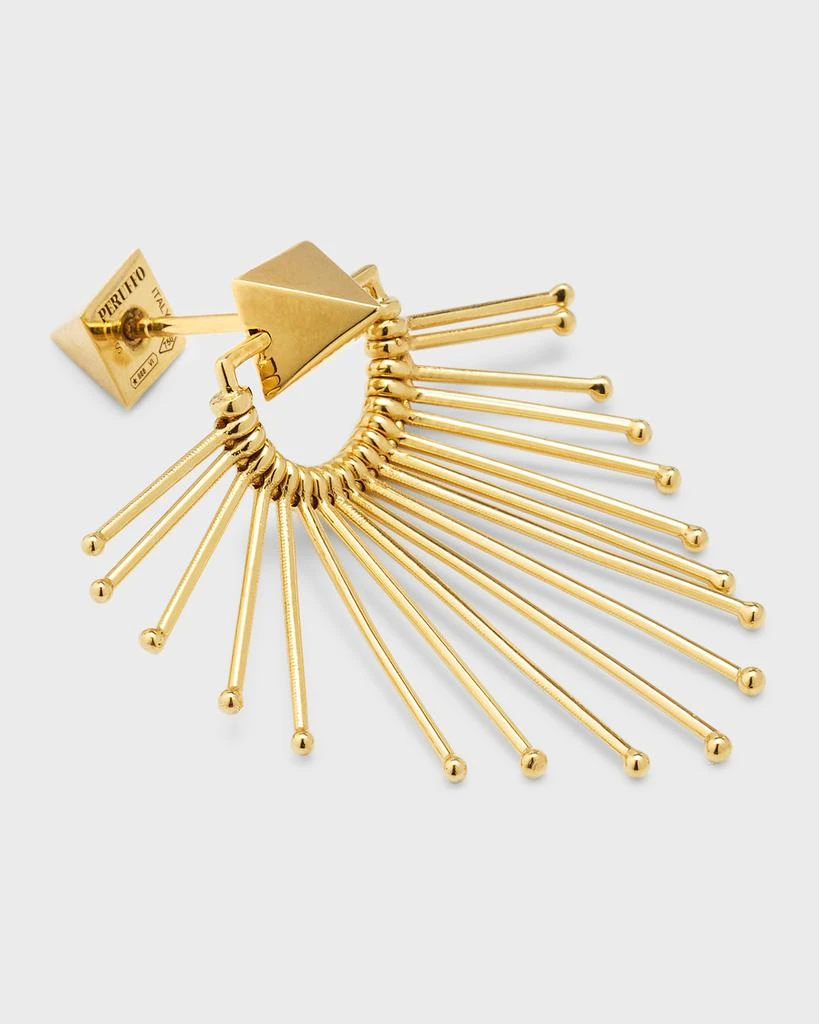 Peruffo 18K Yellow Gold Slide Shield Earring 3