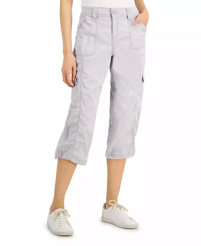 Style & Co Petite Mid Rise Bungee-Hem Capri Pants, Created for Macy's 1