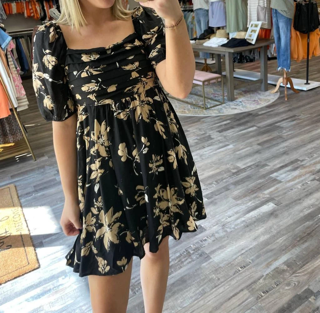 knee length dresses for ladies Blu Pepper Navy Stripe V-Neck Lace Mini Shirt Dress Medium main image 0