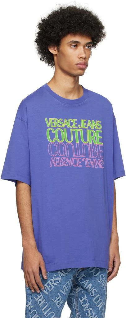 Versace Blue Upside Down T-Shirt 2