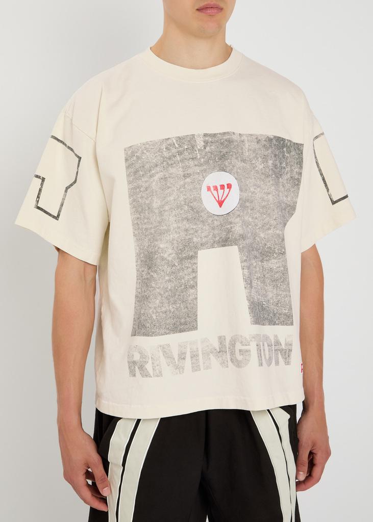 RIVINGTON ROI REBIS Nature Of Man printed cotton T-shirt