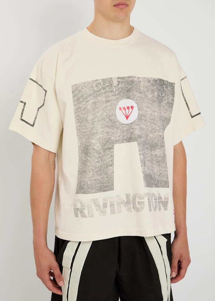 RIVINGTON ROI REBIS Nature Of Man printed cotton T-shirt 2