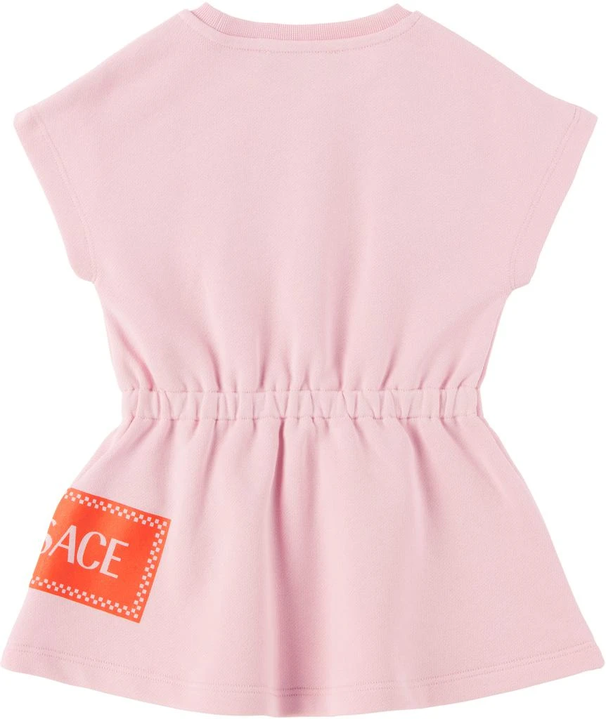 Versace Baby Pink 90s Vintage Logo Dress Versace Baby Pink 90s Vintage Logo Dress