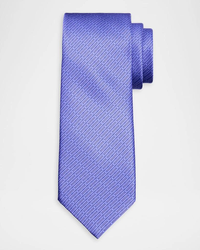 Stefano Ricci Men
s Dotted Line Silk Jacquard Tie