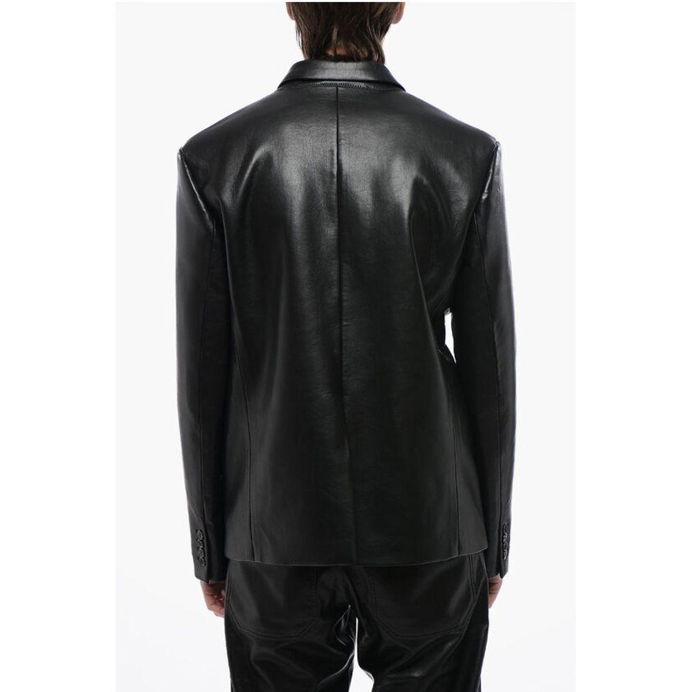 Nanushka Center Vent Faux Leather ROX Men's Blazer