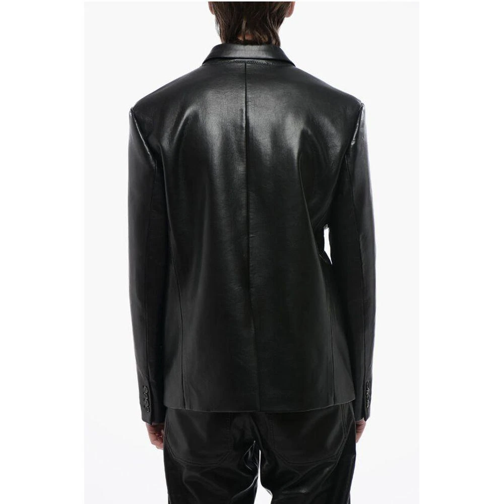 Nanushka Center Vent Faux Leather ROX Men's Blazer 2