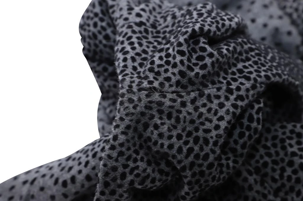 Issa London Polka-Dot Print Dress in Grey Wool 3