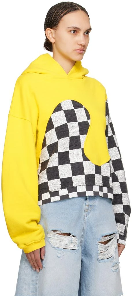 ERL Yellow Paneled Hoodie 2