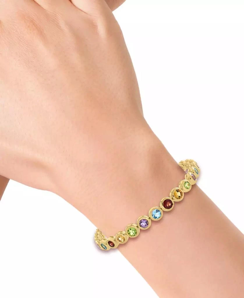 Effy EFFY® Multi-Gemstone Bezel Tennis Bracelet (6-3/4 ct. t.w.) in 14k Gold 2