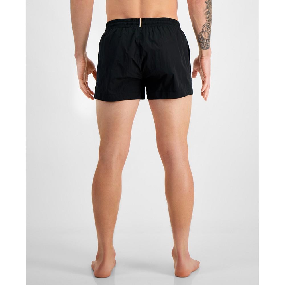 Hugo Boss Men's Mooneye Outlined Logo Drawstring 3" Swim Trunks