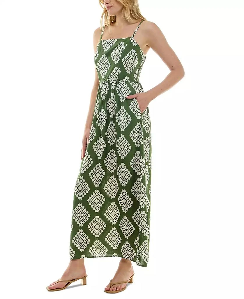 As U Wish Juniors' Printed Square-Neck Maxi Dress 3