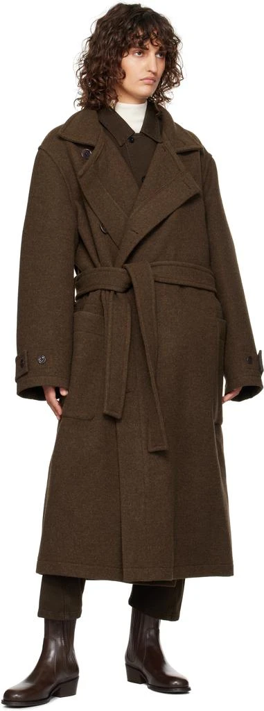 Lemaire Brown Wrap Coat 4