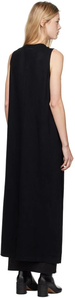 MM6 Black Open Front Wool Vest 3