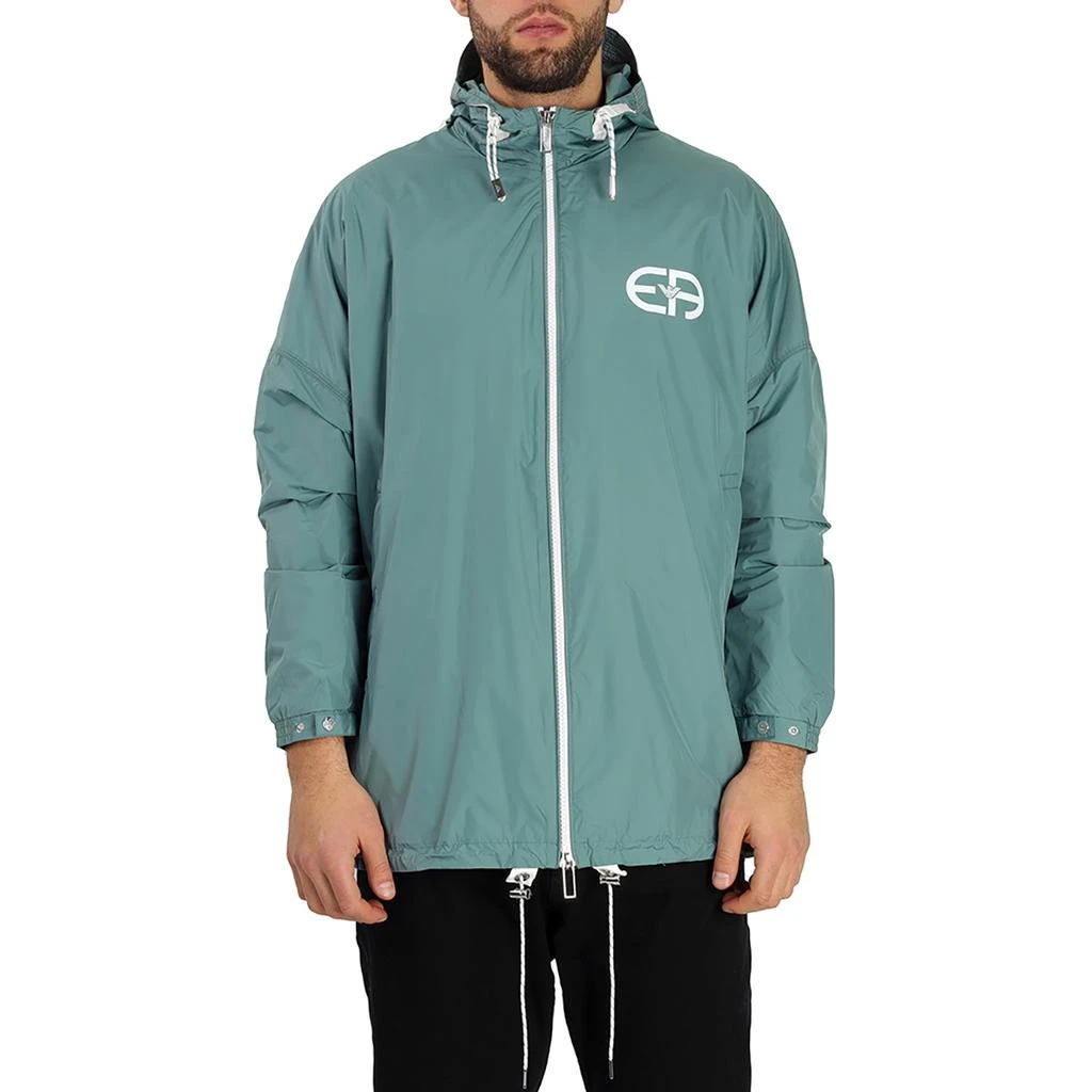 Emporio Armani Emporio Armani Men's Logo Print Hooded Blouson Jacket, Brand Size 50 (US Size 40) 1