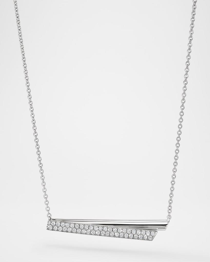 Hearts On Fire 18K White Gold Inside Out Diamond Flip Pendant Necklace