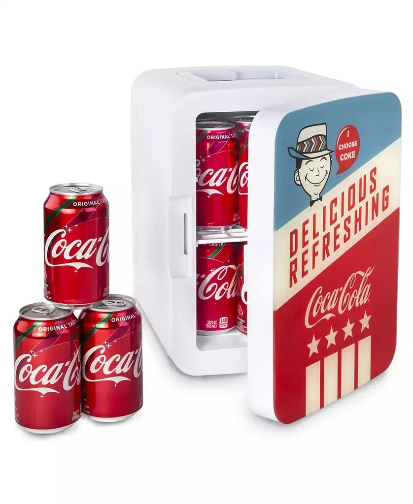 Cooluli Coca-Cola Americana-10L Compact Thermoelectric Cooler And Warmer Mini Fridge 4