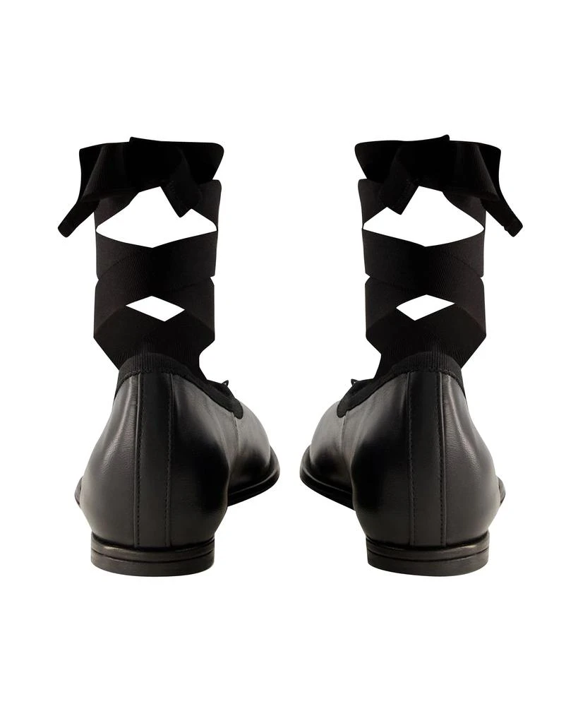 Simone Rocha Heart Toe Ballerinas -  - Leather - Black 3
