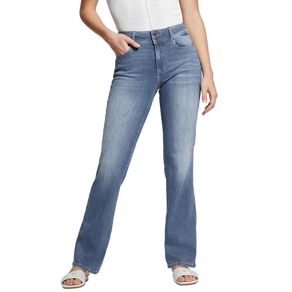 GUESS Women's Shape Up Straight-Leg Jeans