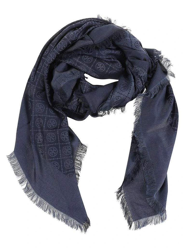 Tory Burch Tory Burch T Monogram Jacquard Traveler Scarf 1