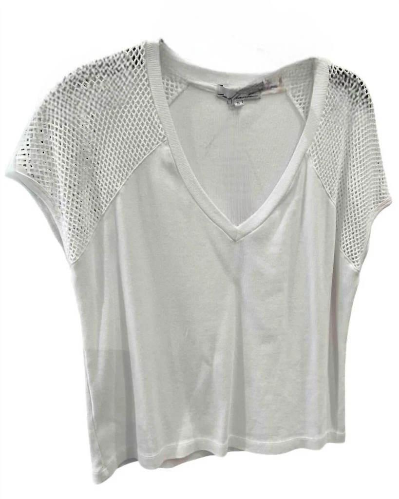 Red Haute Red Haute - Women's Boxy V Neck Tee Top 1