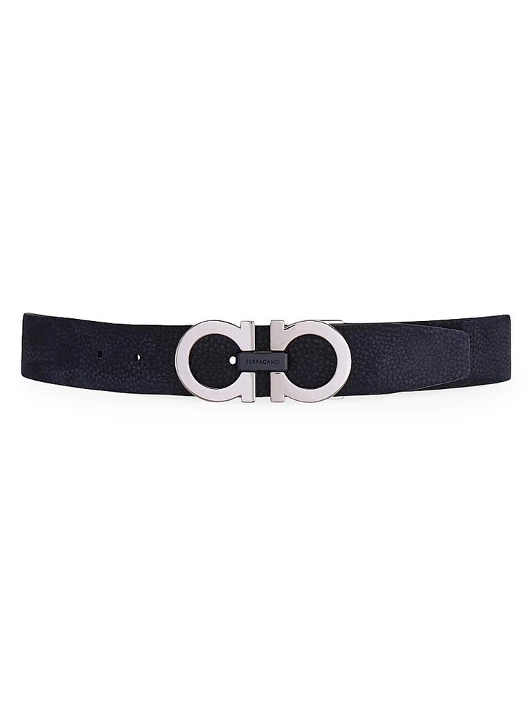 Salvatore Ferragamo Gancini Adjustable Leather Belt 3