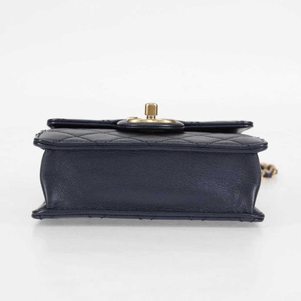 Chanel ivory Bag Leather Clutch Bag (Pre-Owned) 6