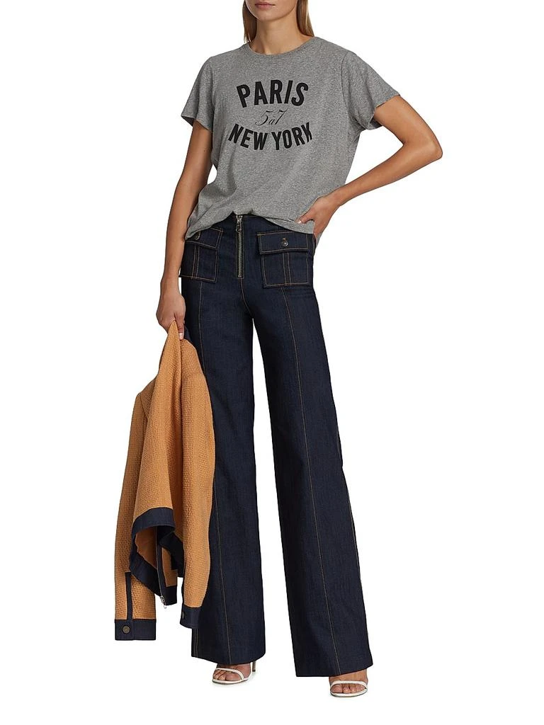 Cinq à Sept Paris New York Graphic T-Shirt 2