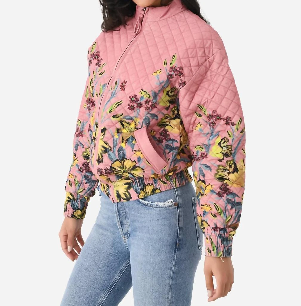 CHUFY Ella Organic Cotton Quilted Jacket In Fanny Yellow 4