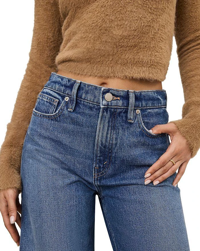 Good American High Rise Barrel Jeans in Indigo 740 6