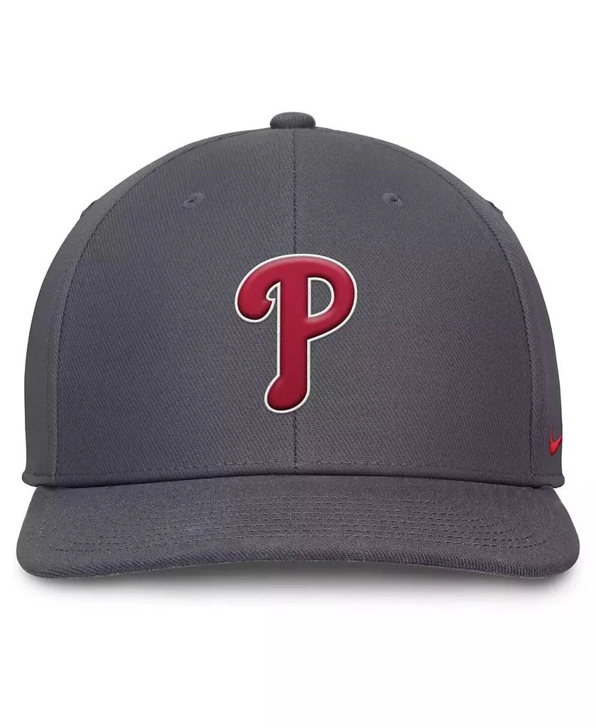 NIKE Men's Gray Philadelphia Phillies Pro Performance Snapback Hat 4