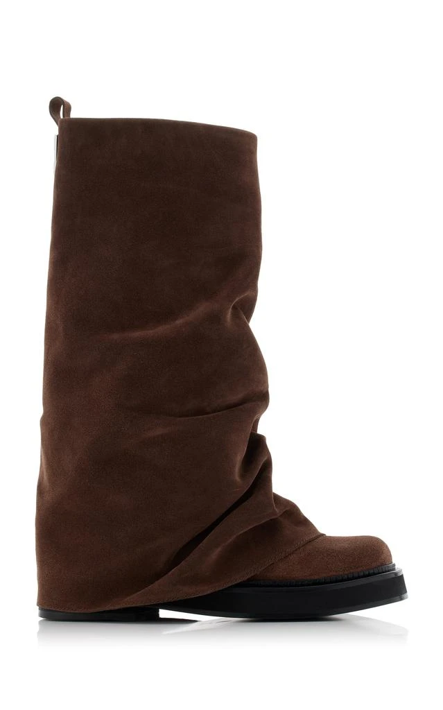 The Attico The Attico - Robin Suede Combat Boots - Brown - IT 37 - Moda Operandi 1