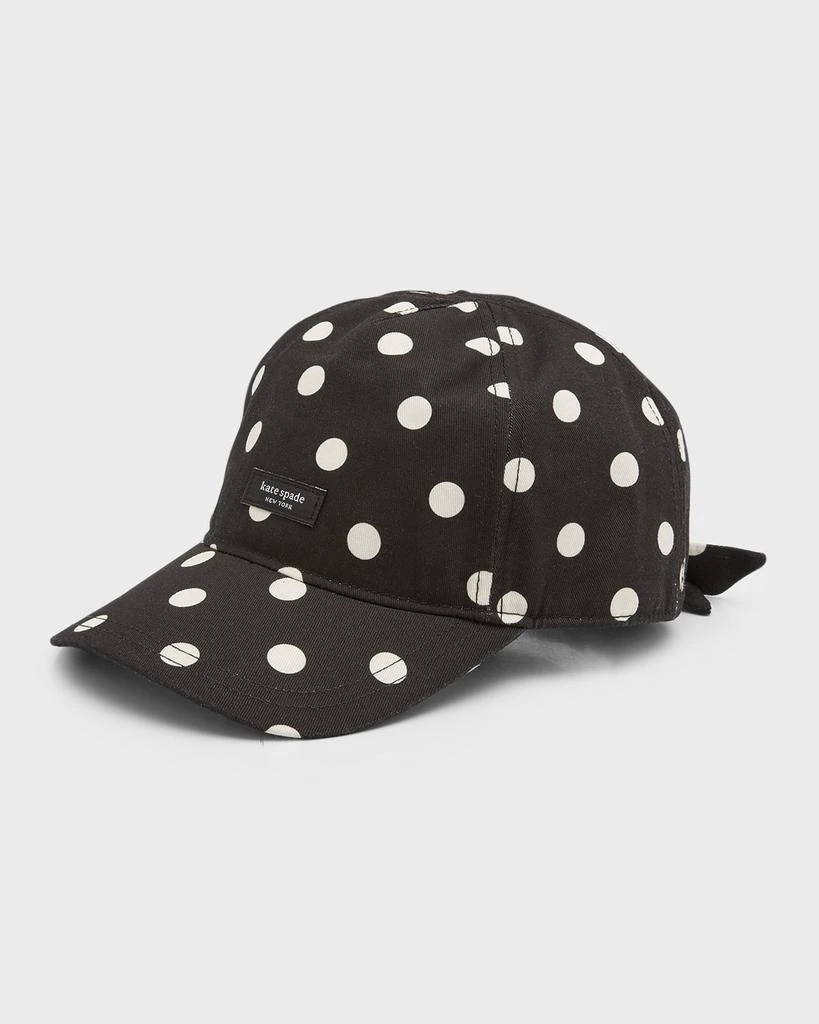 Kate Spade spaced picture polka-dot bow baseball cap 1