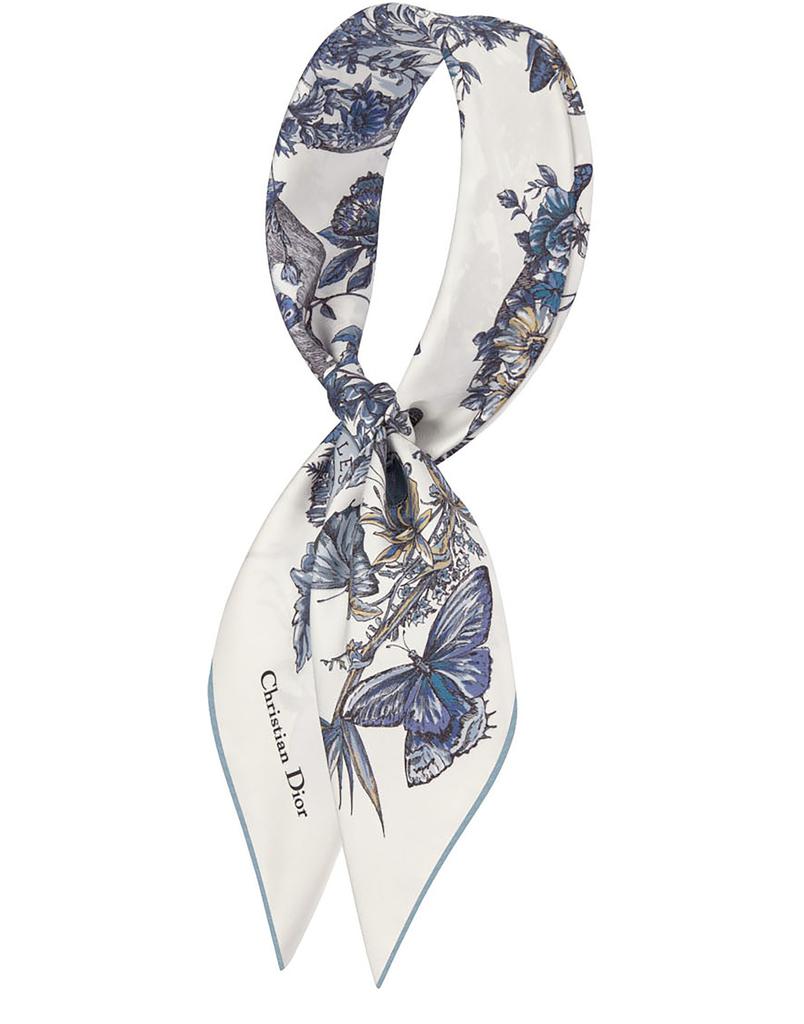 CHRISTIAN DIOR バタフライズ アラウンド ザ ワールド スカーフ Dior Square 90 Butterfly Around The World - Scarves - Free