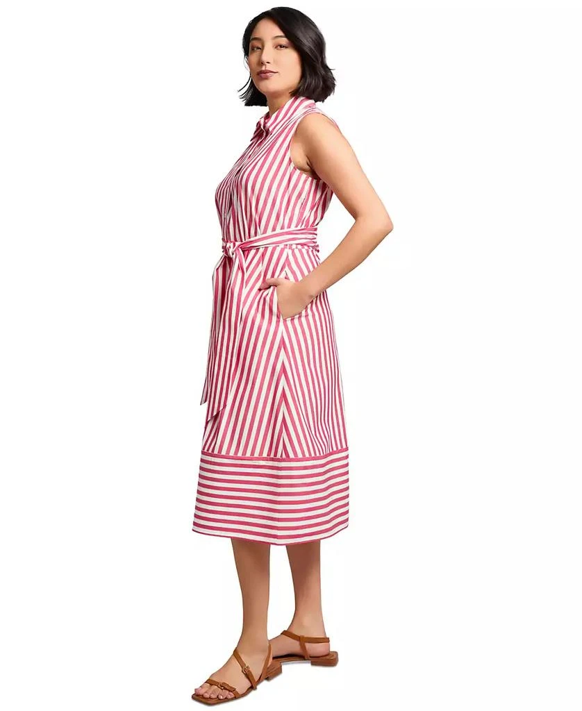 JONES NEW YORK Petite Striped Midi Shirtdress 2