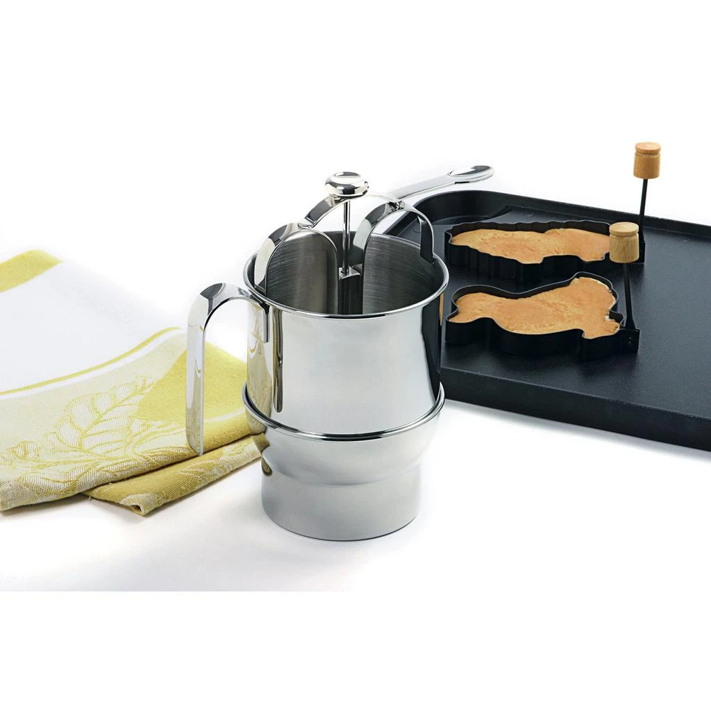Norpro Jumbo Stainless Steel Pancake Dispenser with Holder 4