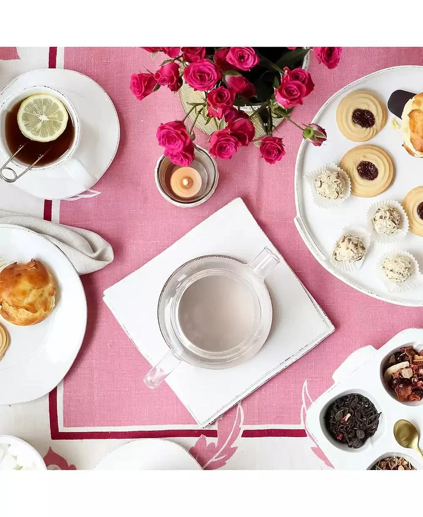 VIETRI Lastra Collection White Trivet 3