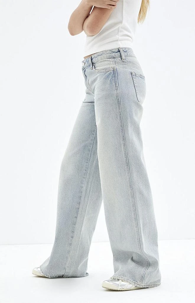 PacSun Casey Low Rise Baggy Jeans Light Indigo Shine 3