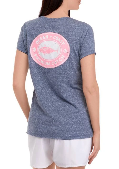 Ocean + Coast® Coast Womens Short Sleeve Graphic T Shirt 1