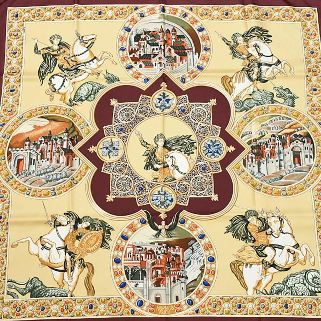 Hermes gold Silk Scarf (Pre-Owned)