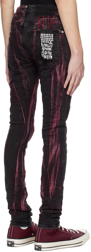 Ksubi Black & Red Van Winkle Jeans 3