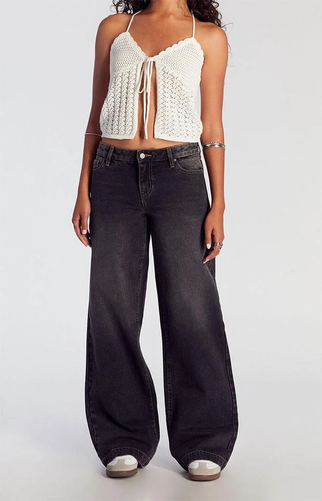 PacSun Casey Low Rise Baggy Jeans Black Tinted 1